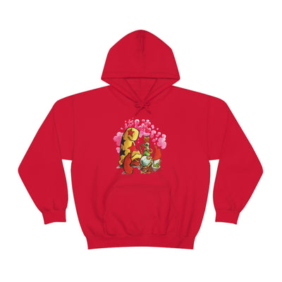Bode "It's Lit" Cheech Sudadera con capucha roja de mezcla pesada de doble cara de edición limitada
