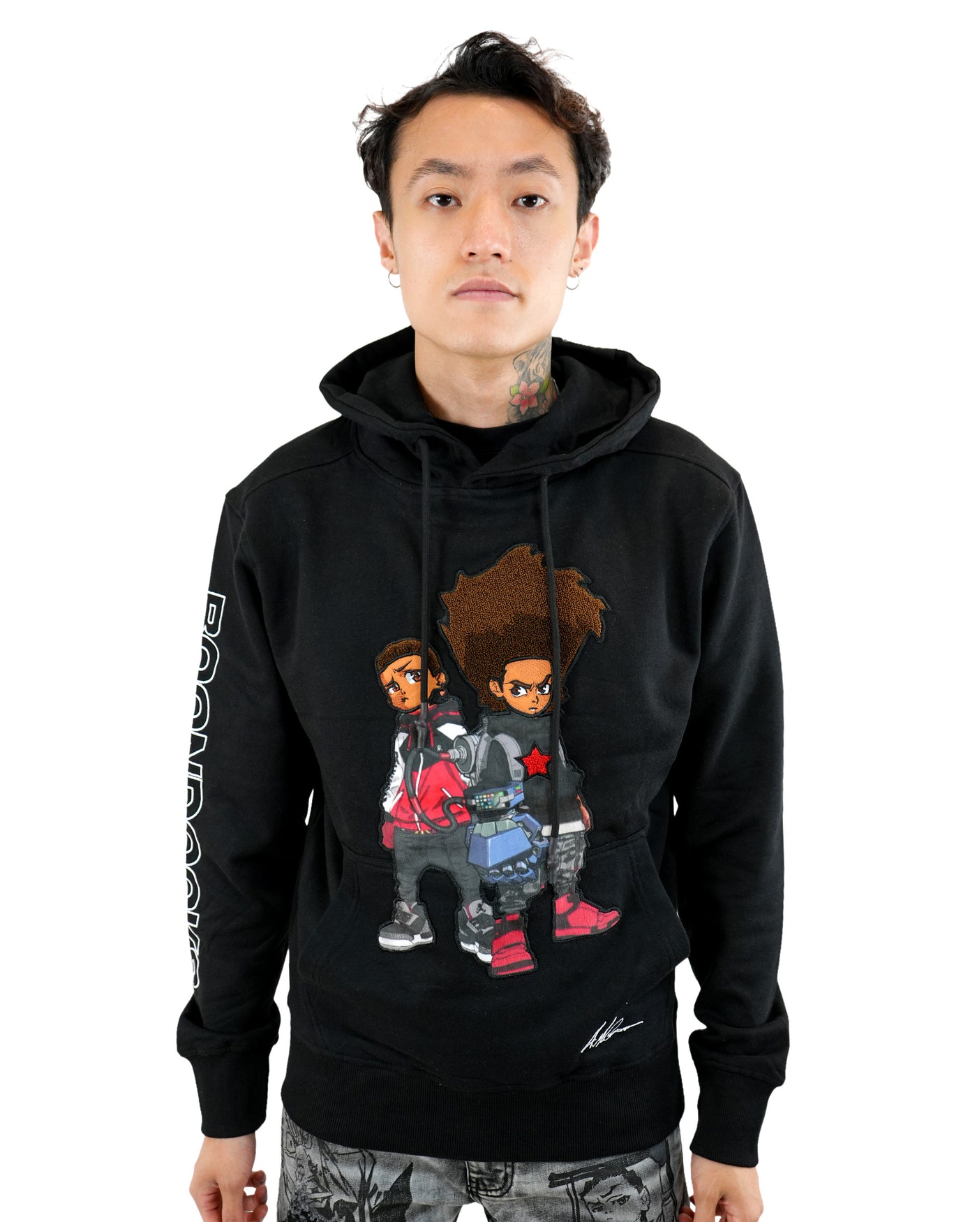 The Boondocks - Future Huey & Riley Black Knit Hoodie