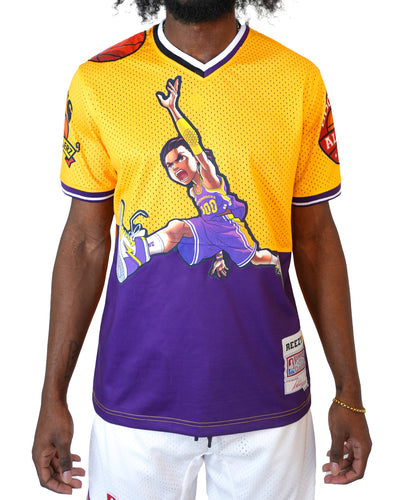 The Boondocks - Air Riley Mesh Knit Yellow & Purple T-Shirt