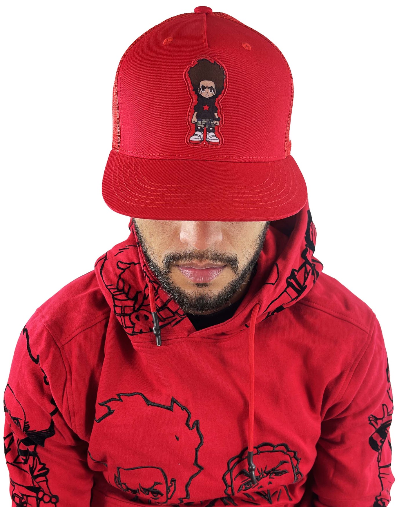 The Boondocks Huey Red Snapback Hat