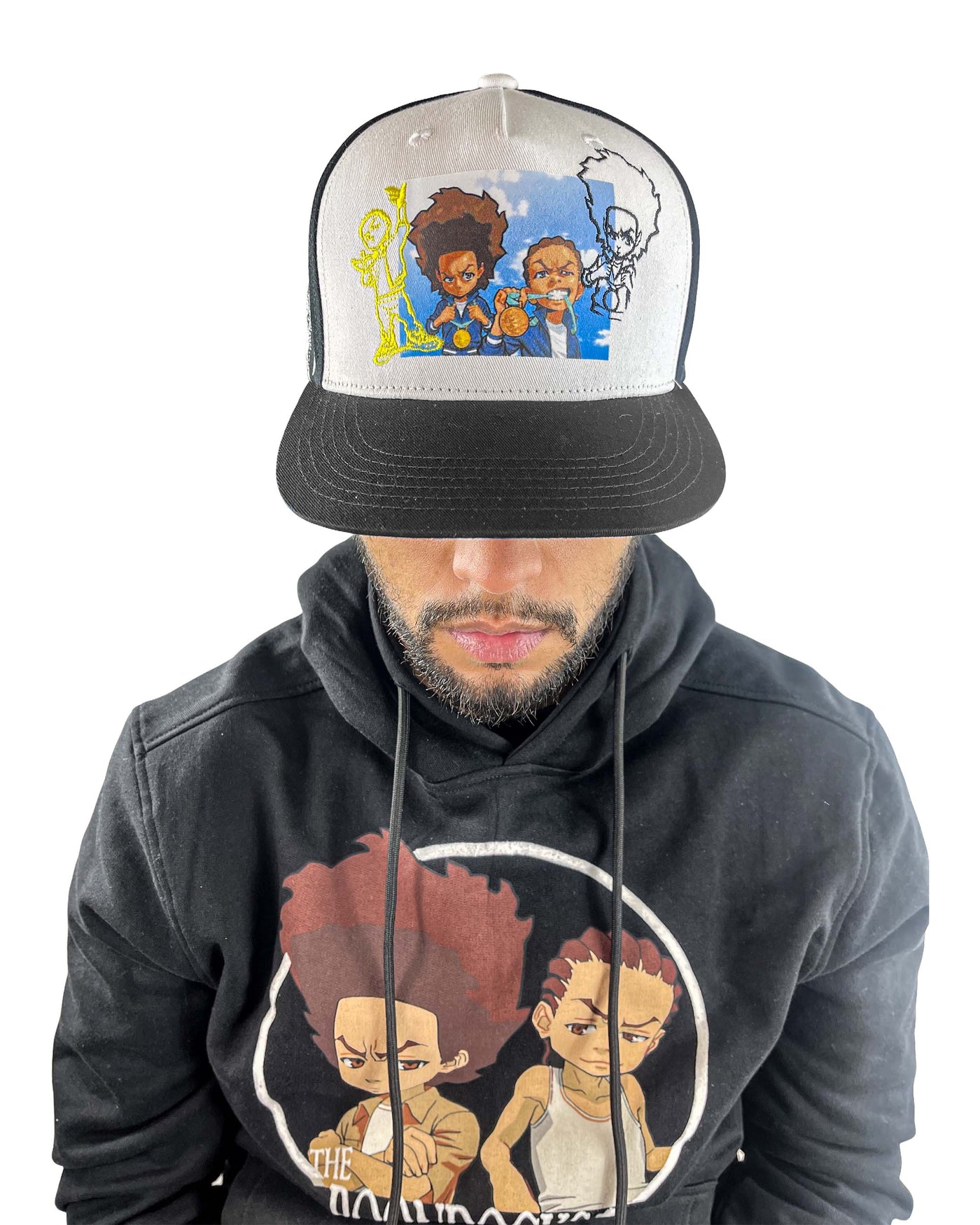 The Boondocks Gold Winners Black Snapback Hat