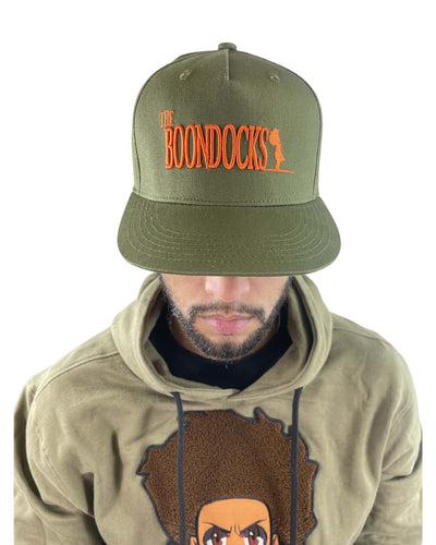The Boondocks Logo Olive Snapback Hat