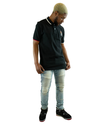 The Boondocks - Huey Black Polo Shirt