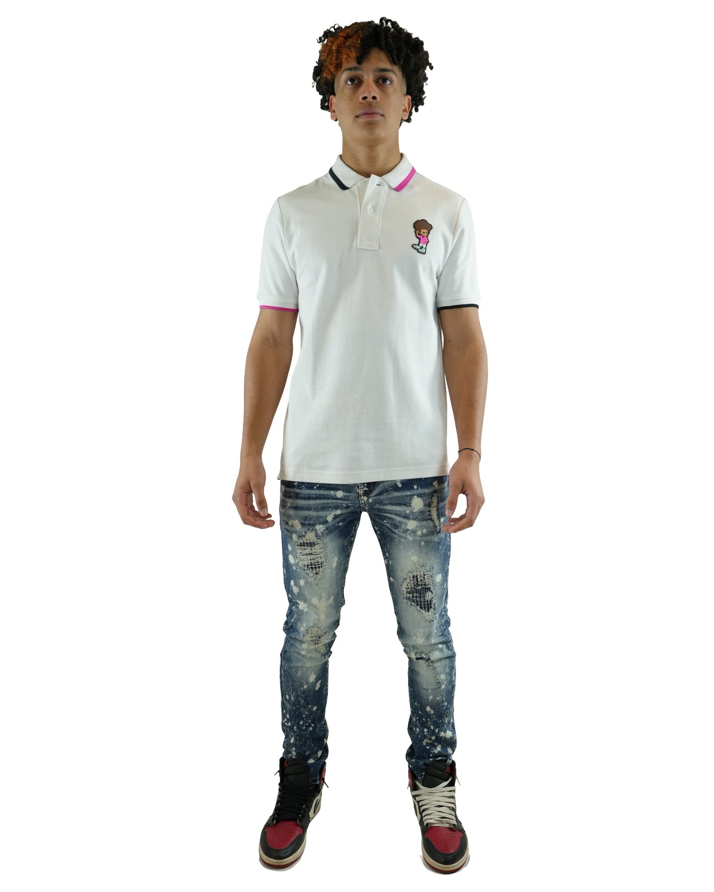 The Boondocks - Huey White Polo Shirt