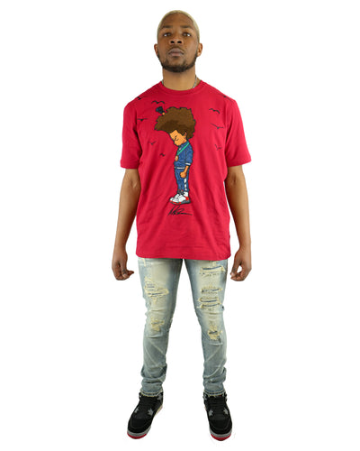 The Boondocks - Huey Fist Red T-Shirt