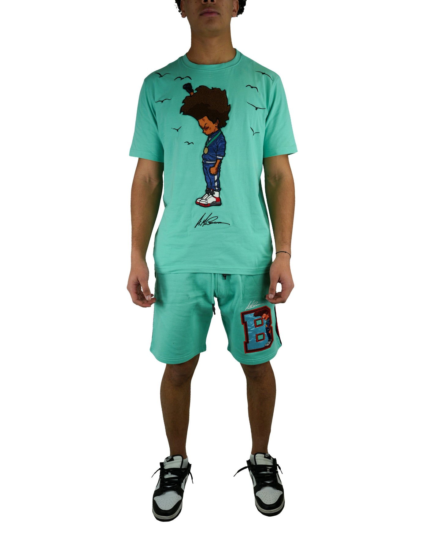 The Boondocks - Huey Fist Mint T-Shirt