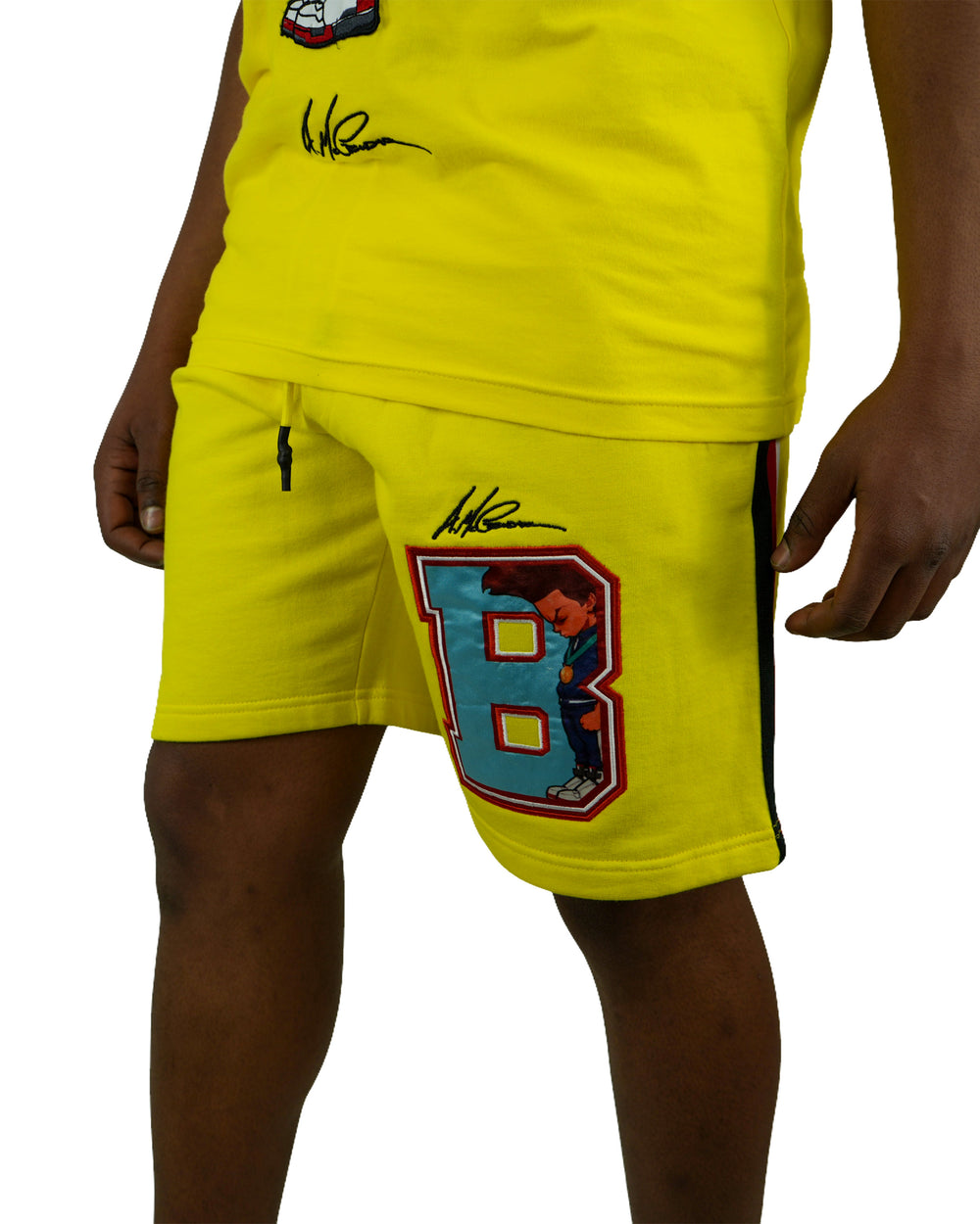 The Boondocks - Huey Fist Yellow Shorts