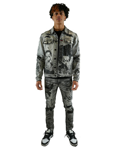 The Boondocks - Family Black Denim Jacket