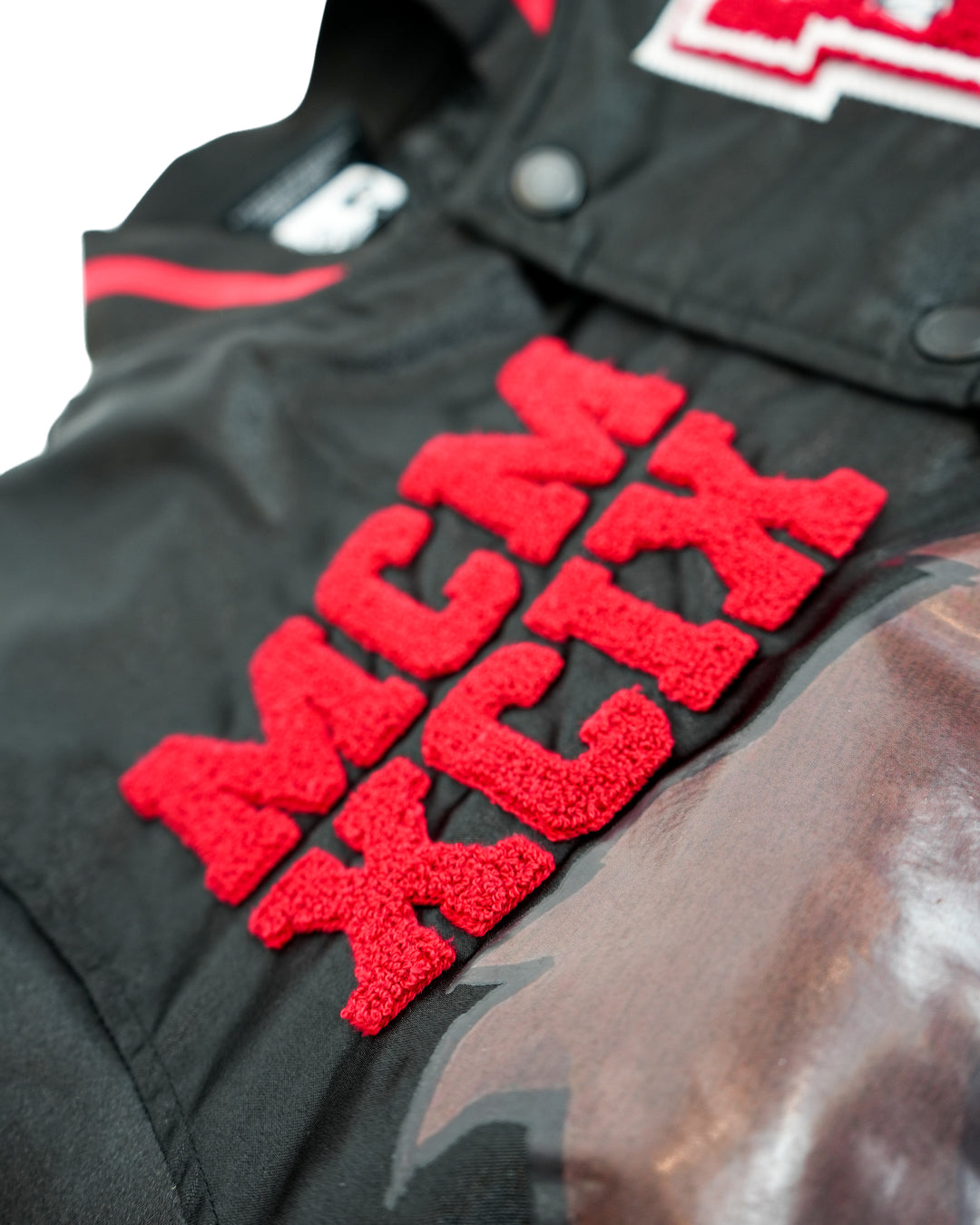 deKryptic x The Boondocks - Olympians Black Varsity Satin Jacket