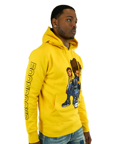 The Boondocks - Future Huey & Riley Yellow Knit Hoodie