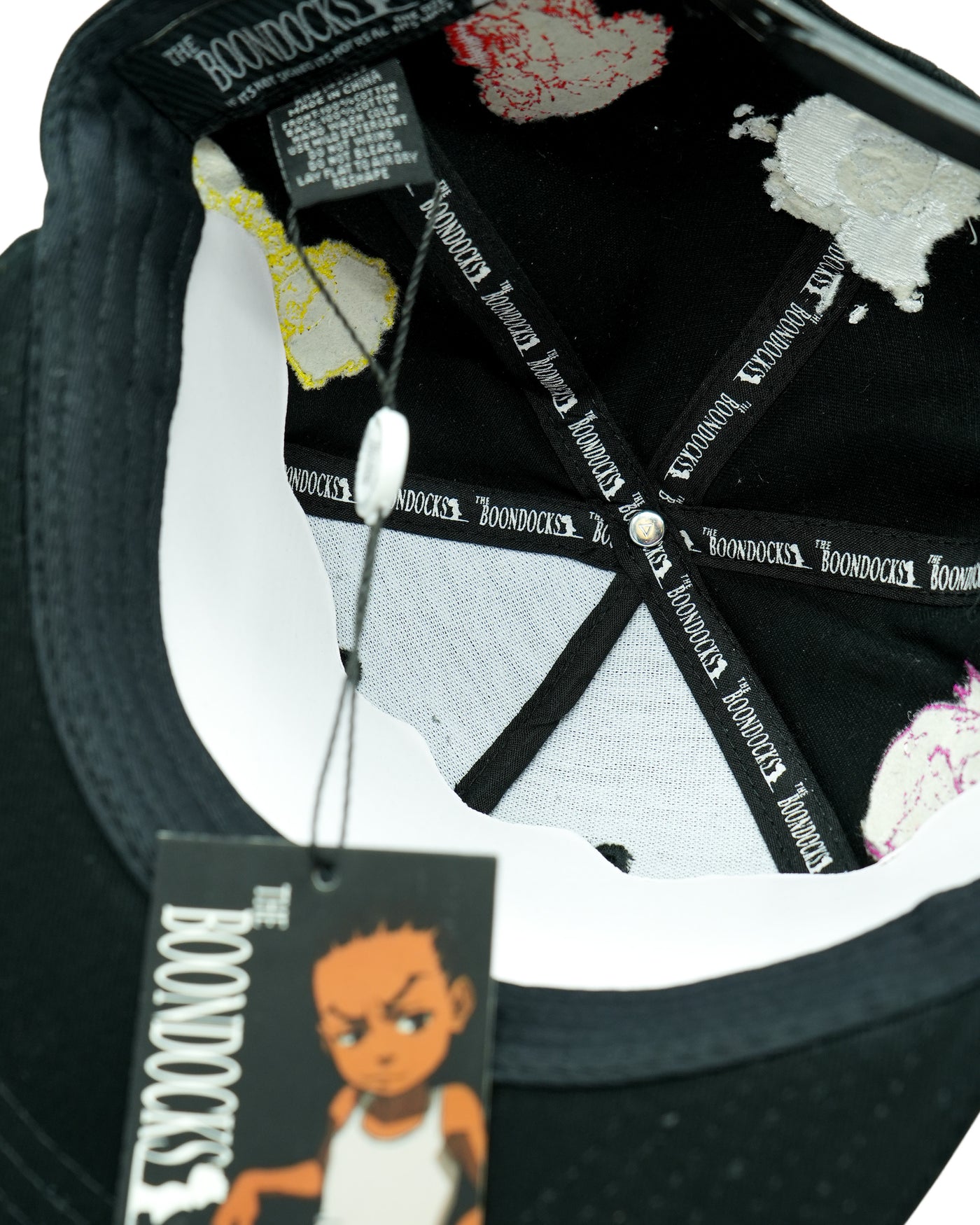 The Boondocks Gold Winners Outline Black Snapback Hat