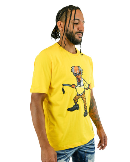 The Boondocks - Camiseta de punto amarilla Colonel Stinkmeaner