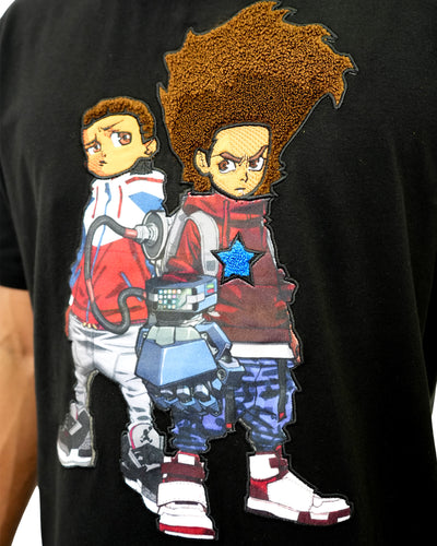 The Boondocks - Future Huey & Riley Black Knit T-Shirt