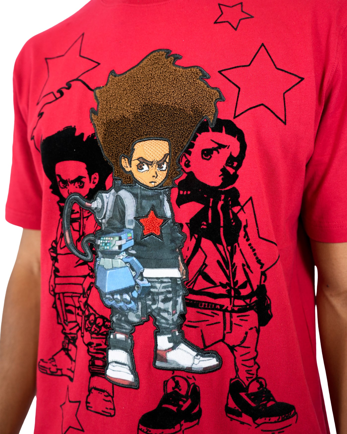 The Boondocks - Future Huey & Riley Red Knit T-Shirt