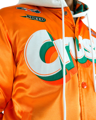 Crush® Varsity Satin Orange Jacket