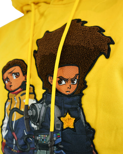 The Boondocks - Future Huey & Riley Yellow Knit Hoodie