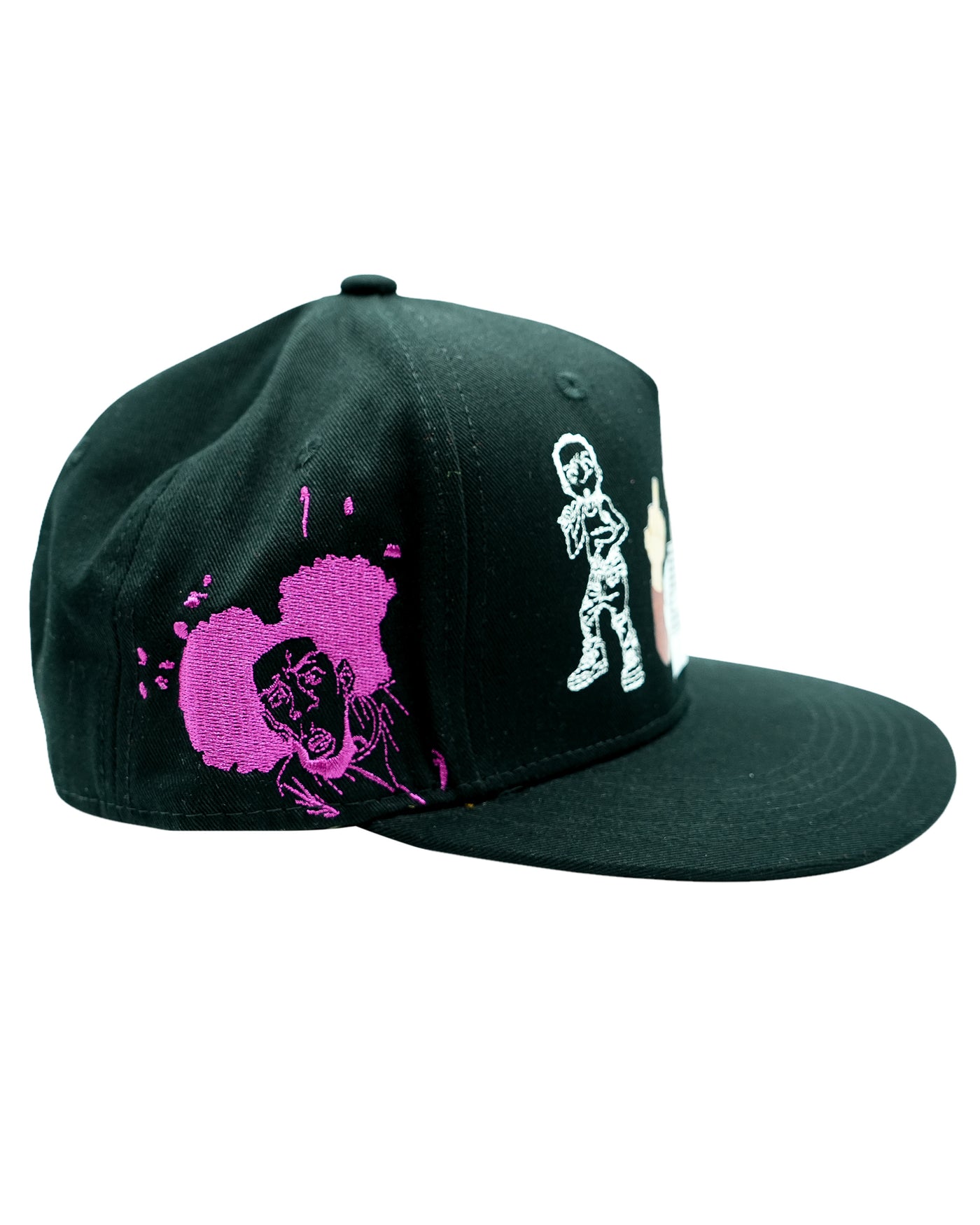 The Boondocks Riley Mugshot Black Snapback Hat