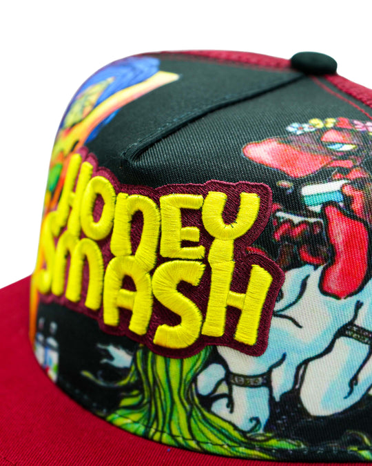 Mark Bodē Honey Smash Black / Red Snapback Hat