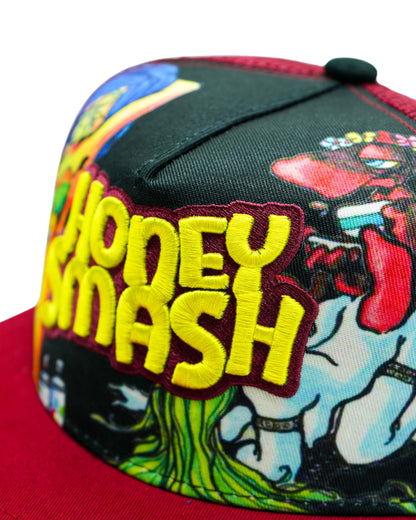 Mark Bodē Honey Smash Black / Red Snapback Hat