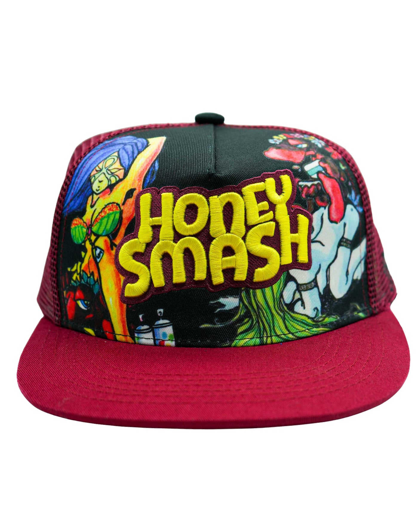 Mark Bodē Honey Smash Black / Red Snapback Hat