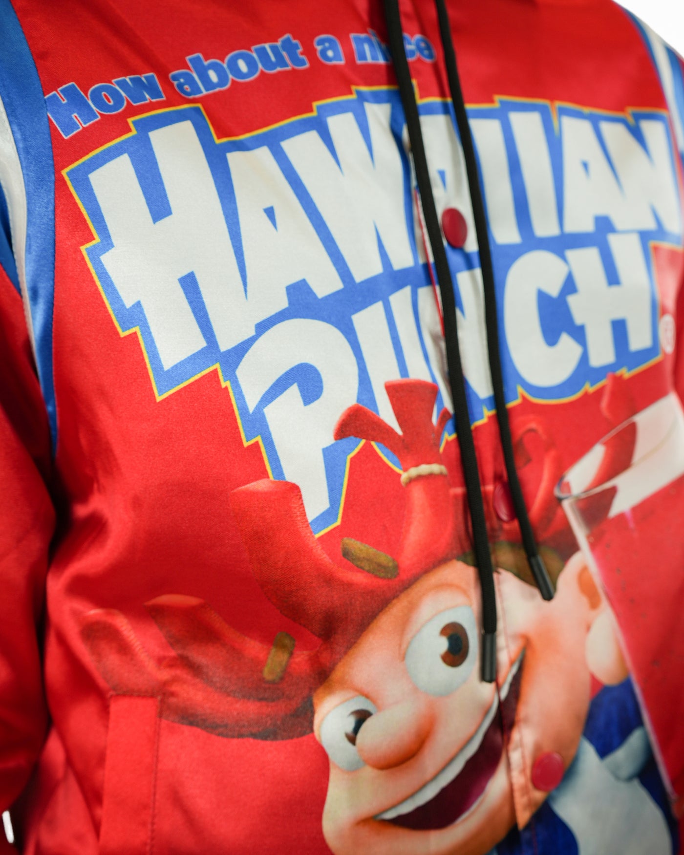 Hawaiian Punch® Varsity Satin Red Jacket