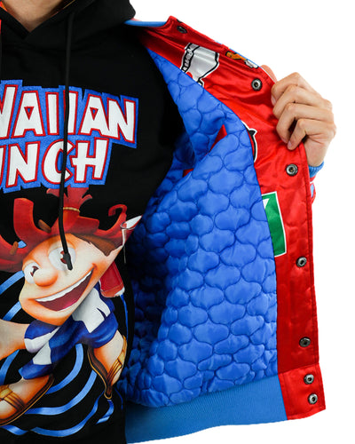 Hawaiian Punch® Varsity Satin Red Jacket