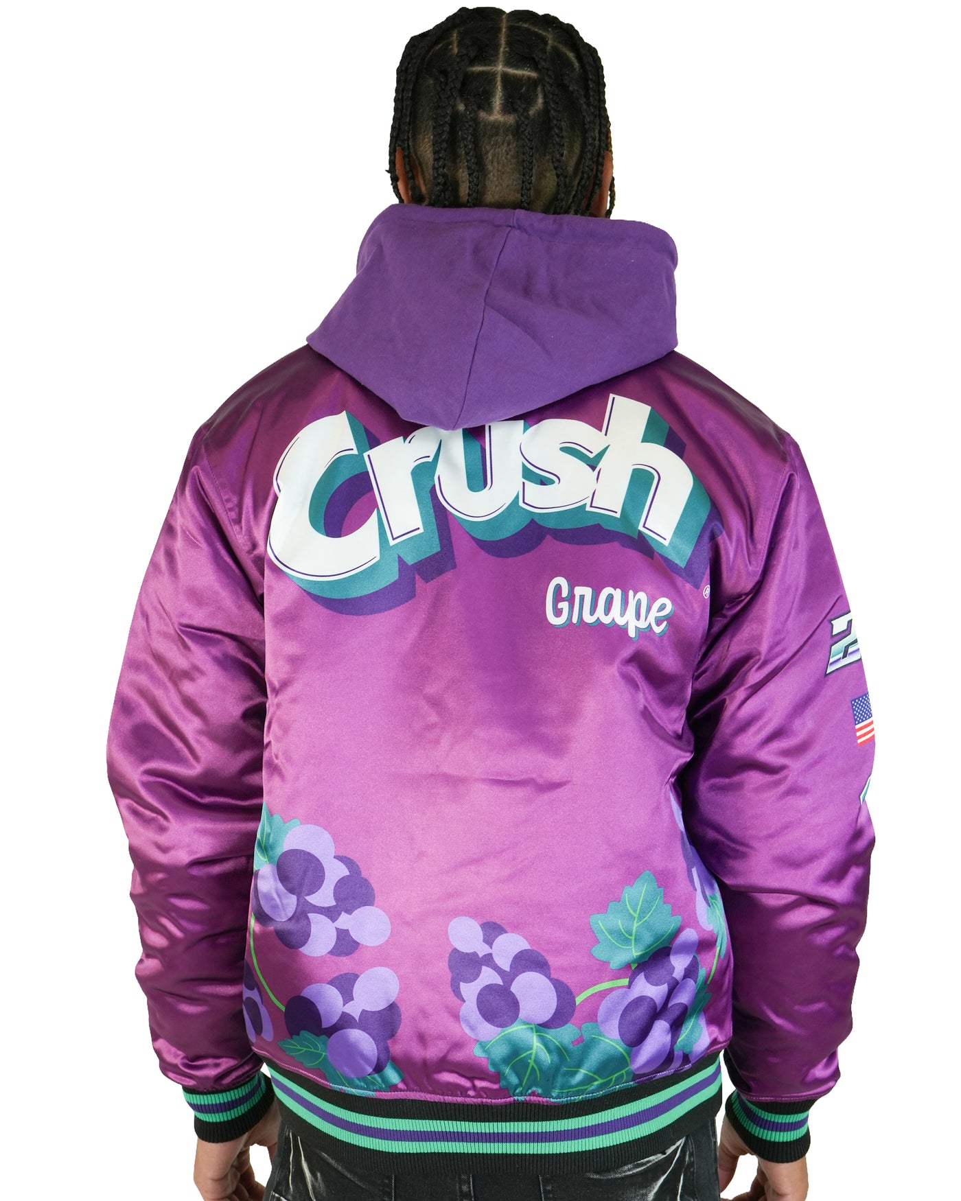 Crush® Varsity Satin Purple Jacket