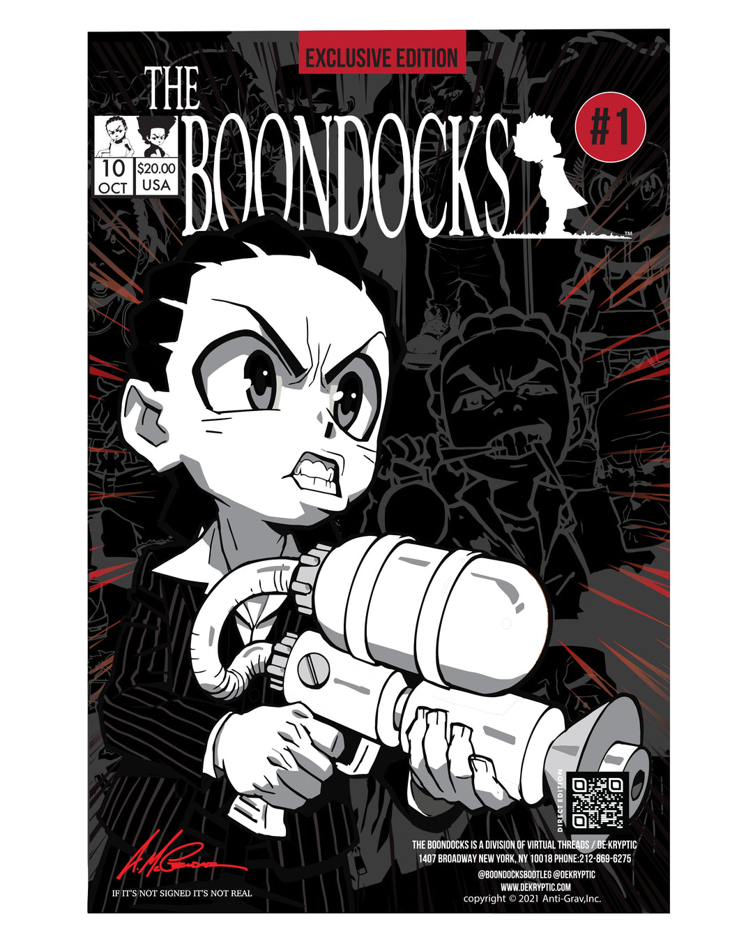 deKryptic x The Boondocks - Collectible Art Look Book - Riley Cover