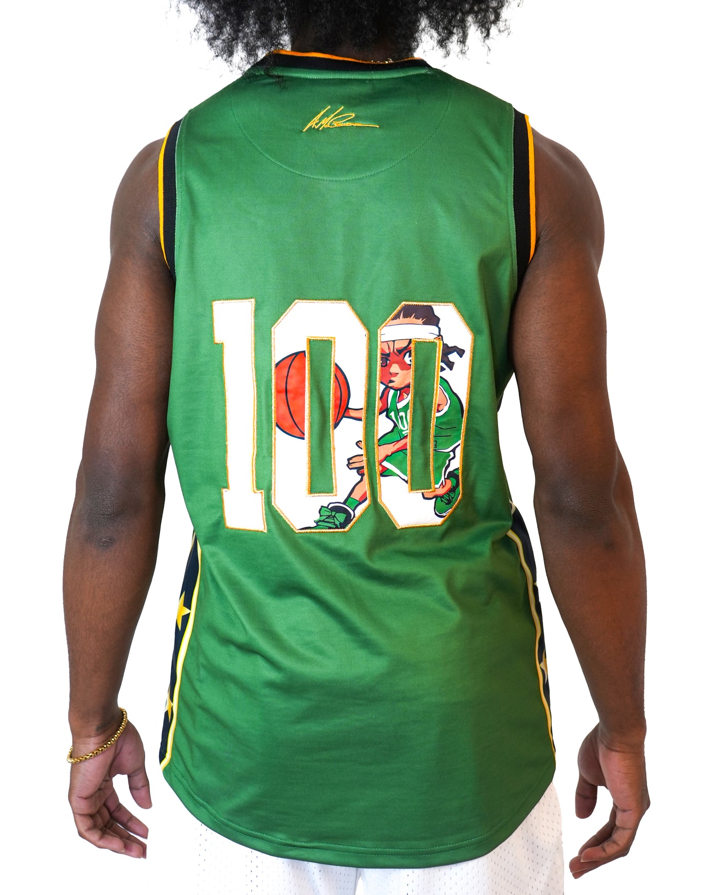 The Boondocks - Riley Dunk Basketball Green Jersey