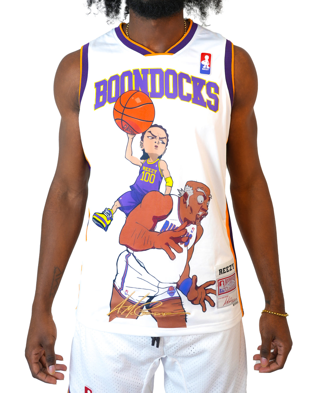 The Boondocks - Riley Dunk Basketball White Jersey