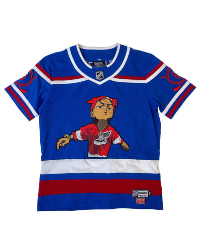The Boondocks - Riley Hockey Blue Knit Jersey Tee