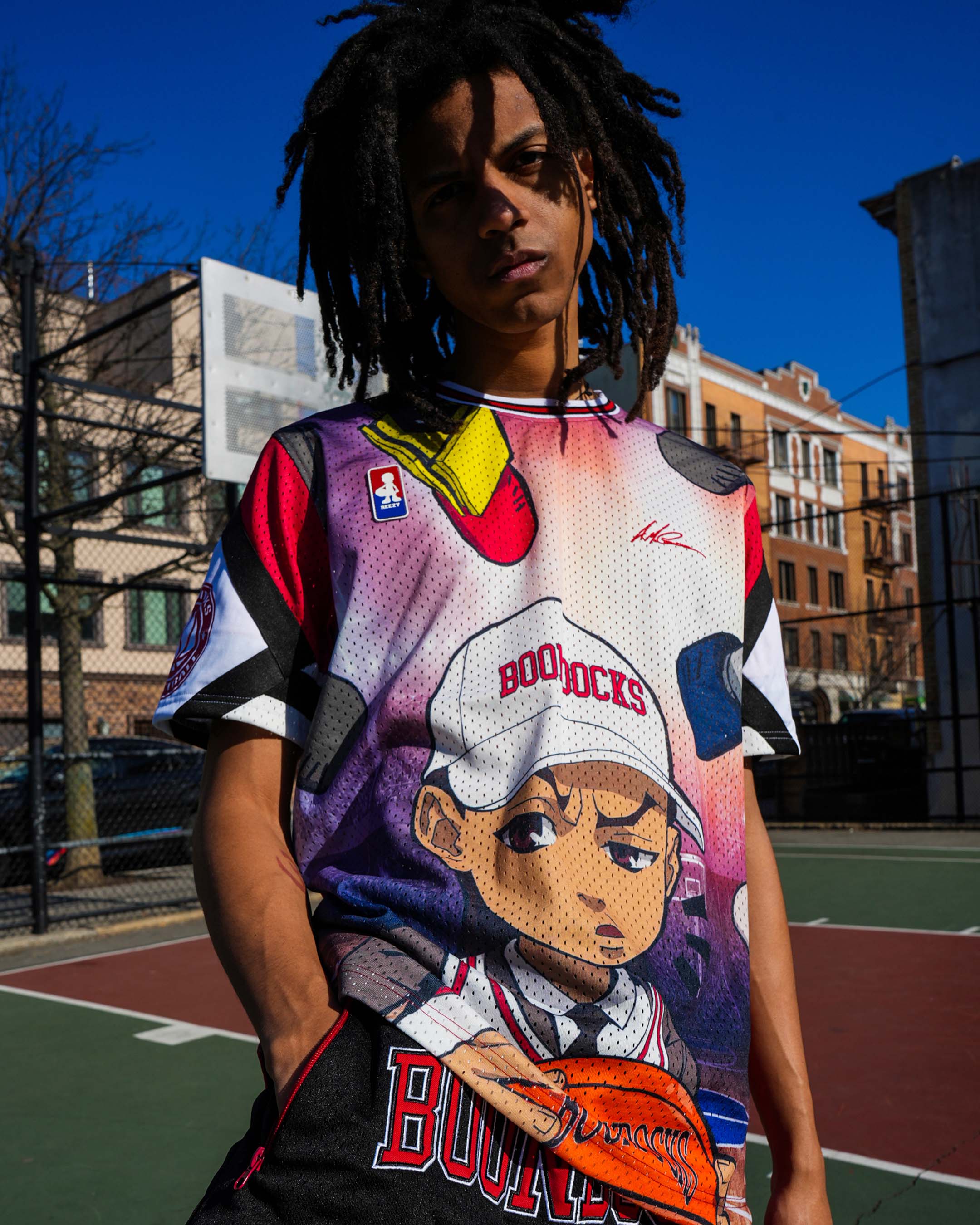 The Boondocks - Riley Press Conference Mesh Knit T-Shirt