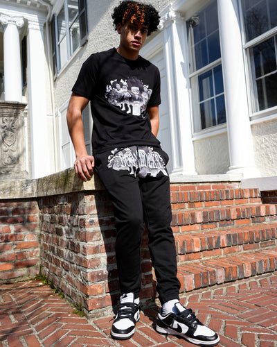The Boondocks - Samurai Huey Black Sweatpants