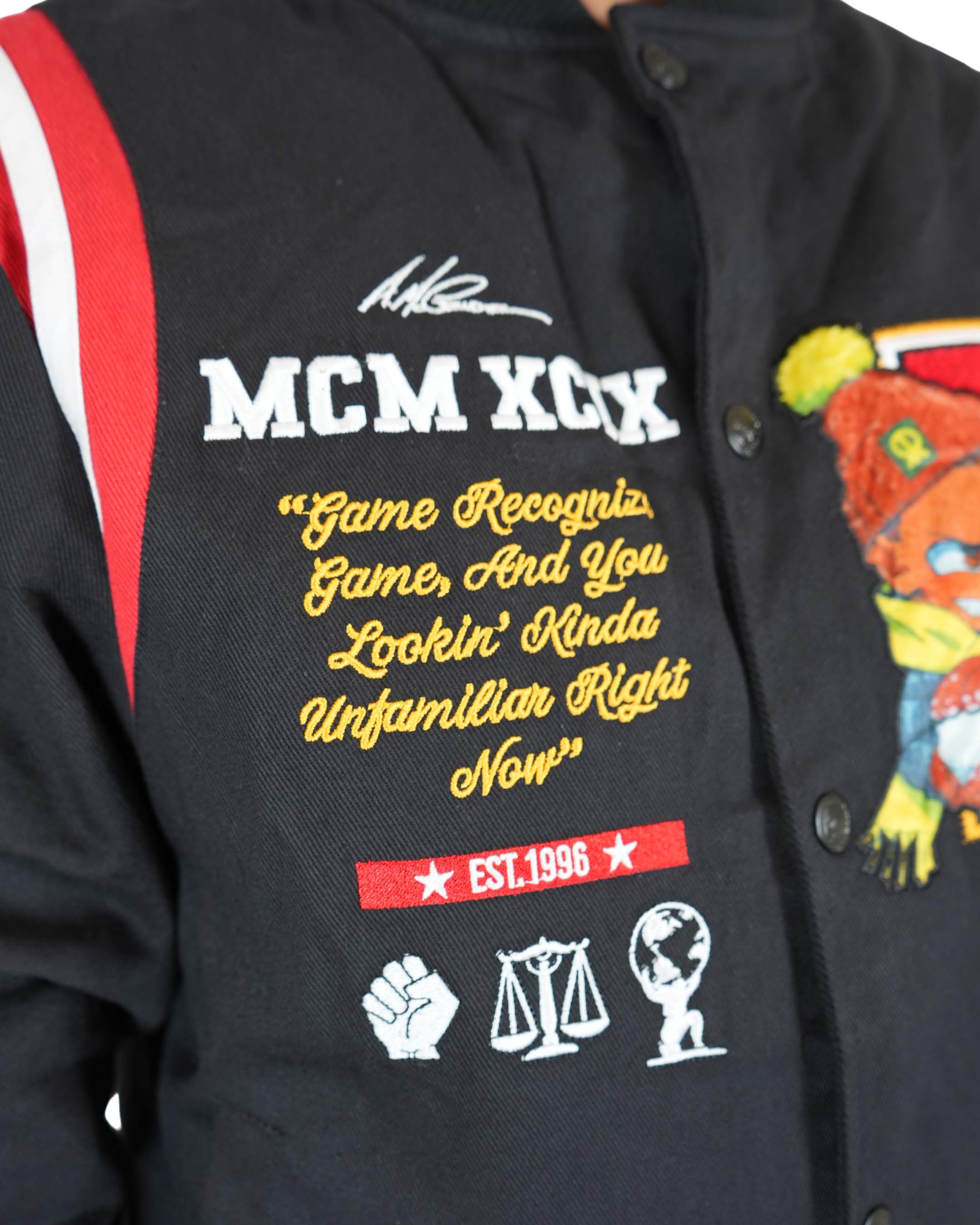 Brand: MCM Classic Logo Stadium Jacket Size:... - Depop