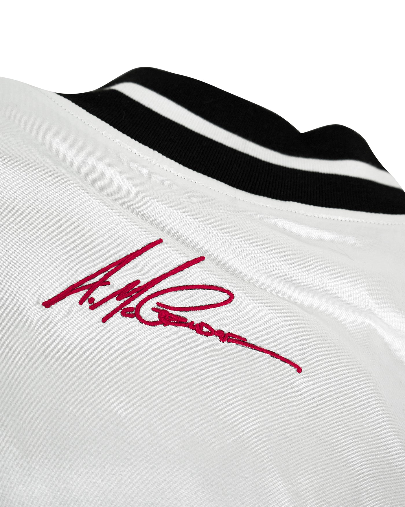 deKryptic x The Boondocks - Olympians White Varsity Satin Jacket