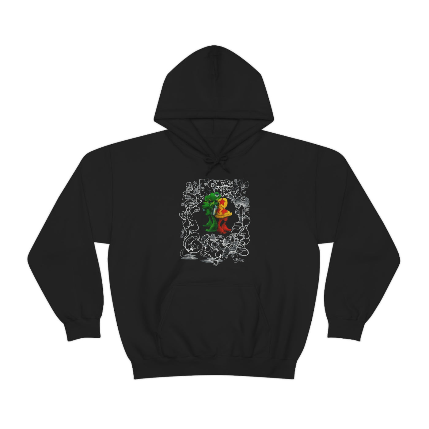 Bode X 50th Anniversary of Hip Hop Limited Edition 2-Sided Hoodie Black