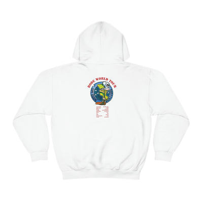 Bode Tour Logo Limited Edition Double Sided Hoodie White