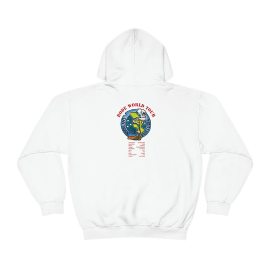 Bode World Tour "Tanking Around" Limited Edition Double Sided Hoodie White