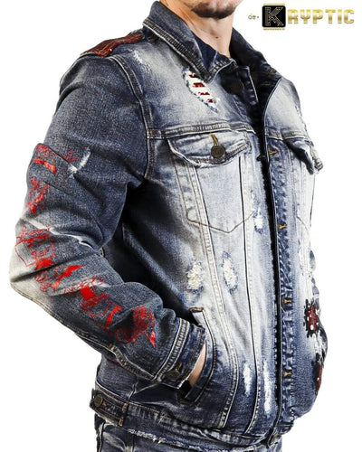 deKryptic x Dexter's Laboratory™ - Blaster Indigo Denim Jacket - de•Kryptic