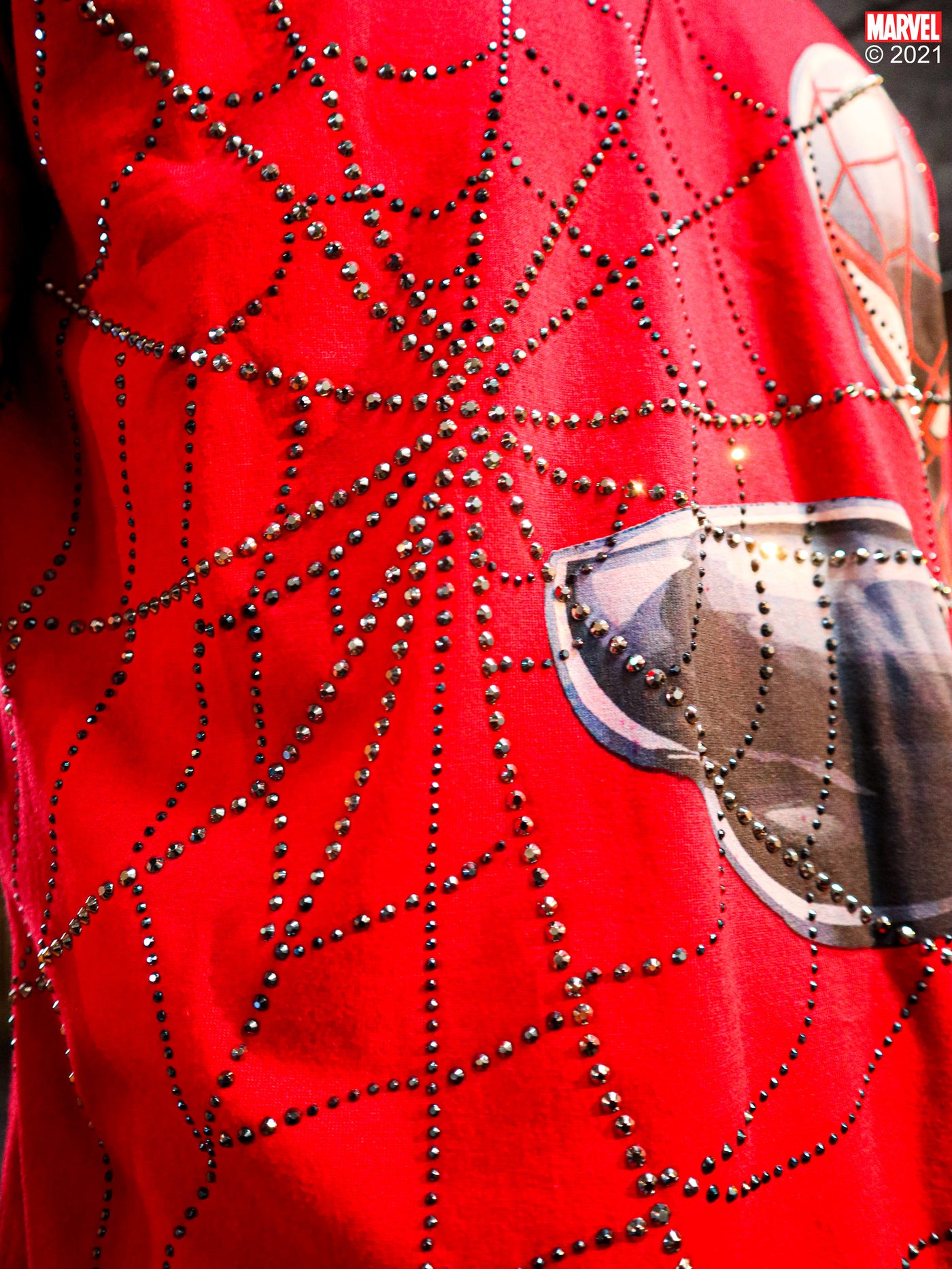 deKryptic x Marvel© x Spider-Man: Web Slinger Rhinestone Red T-Shirt
