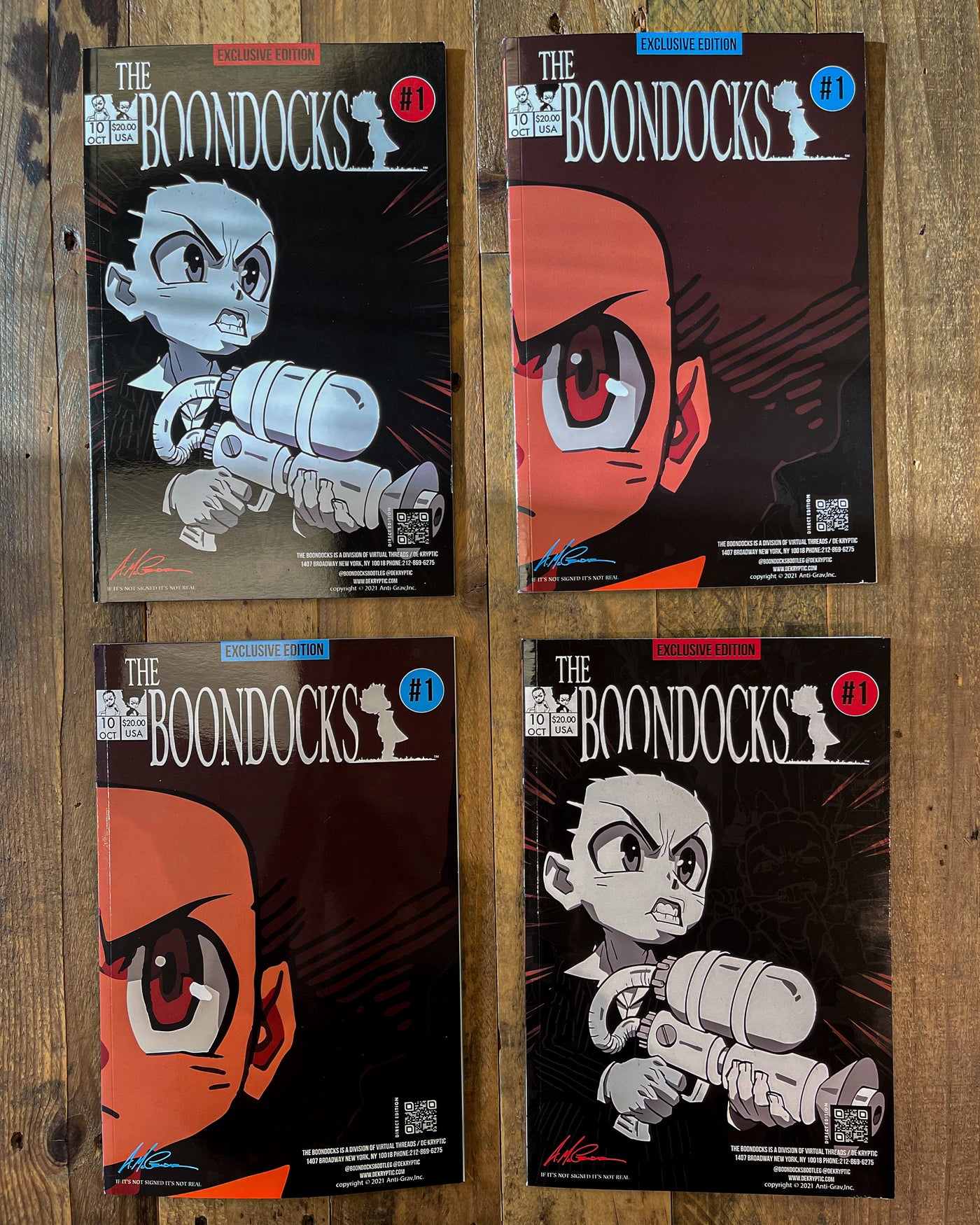 deKryptic x The Boondocks - Collectible Art Look Book - Huey Cover