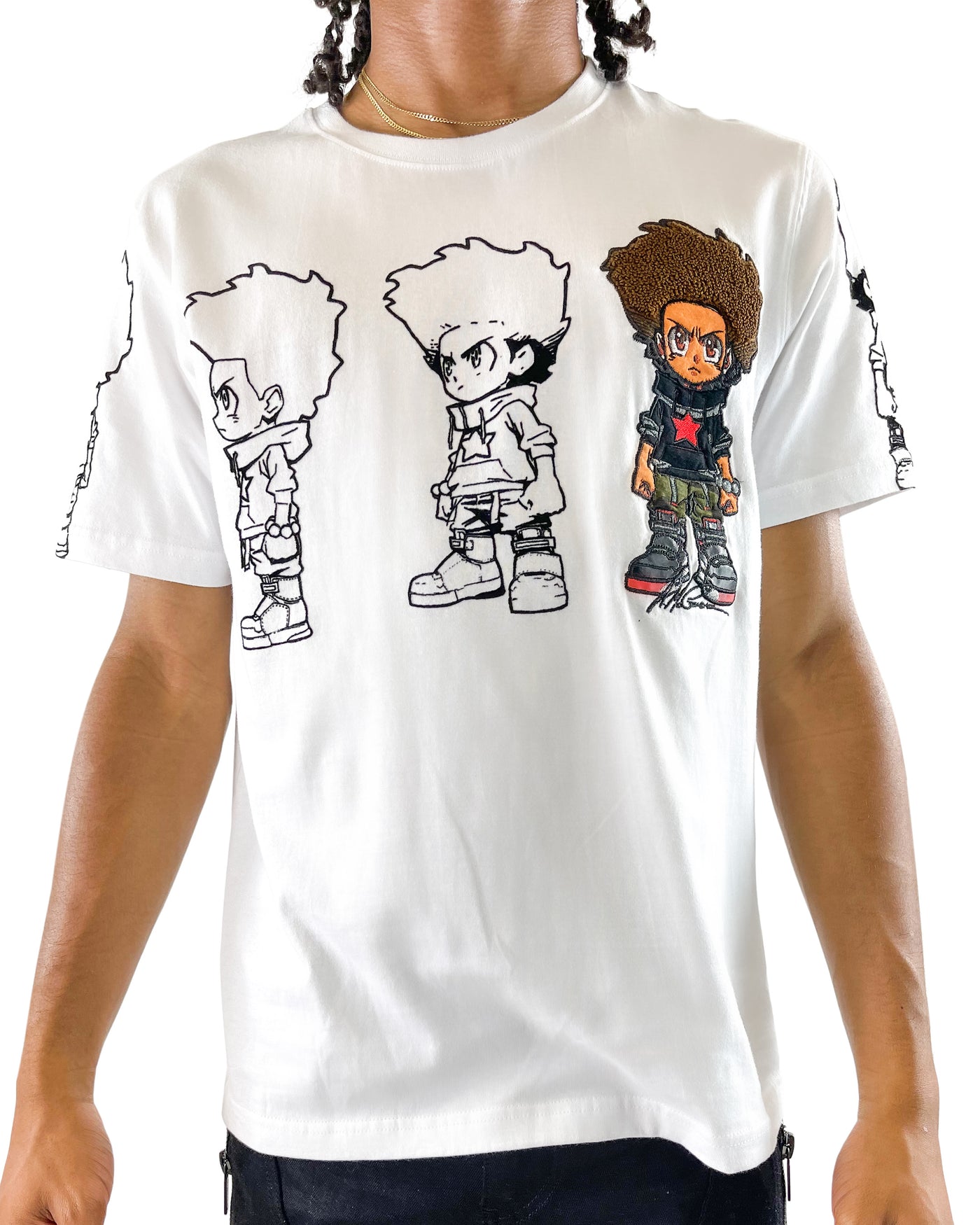 deKryptic x The Boondocks - Huey Freeman White T-Shirt