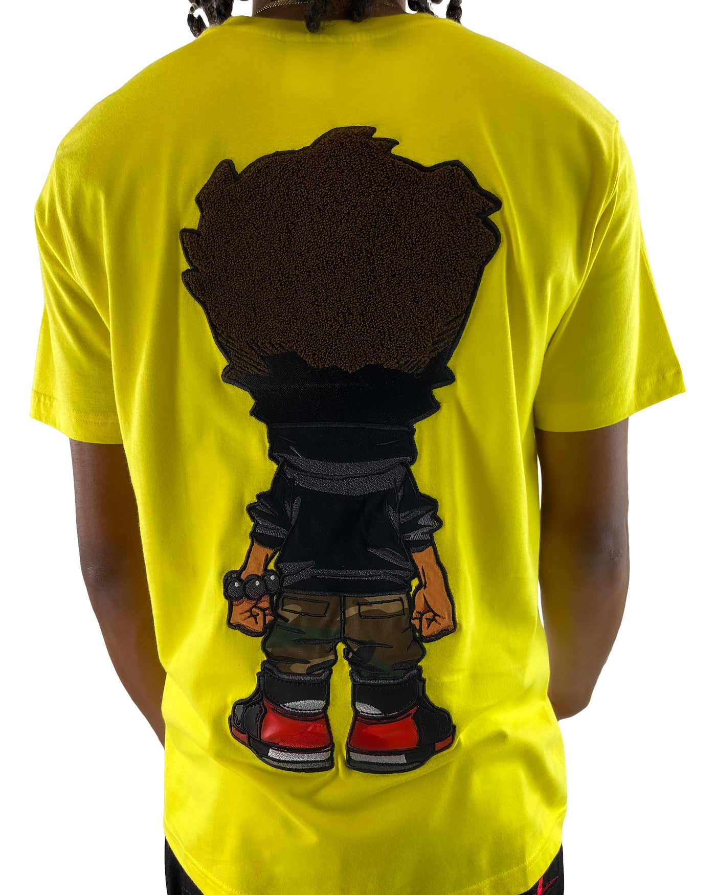 deKryptic x The Boondocks - Huey Embroidered Yellow T-Shirt