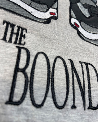 deKryptic x The Boondocks - Riley Boondocks Logo Embroidered Heather Grey T-Shirt