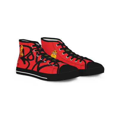 Las zapatillas altas "BODE CANVAS" Rojas #1