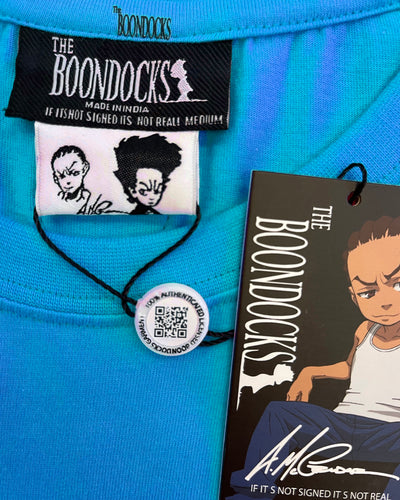 deKryptic x The Boondocks - Say Hello Aqua T-Shirt