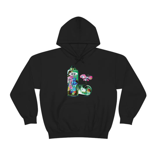 Bode Tour Spray Can Limited Edition Double-Sided Hoodie Black